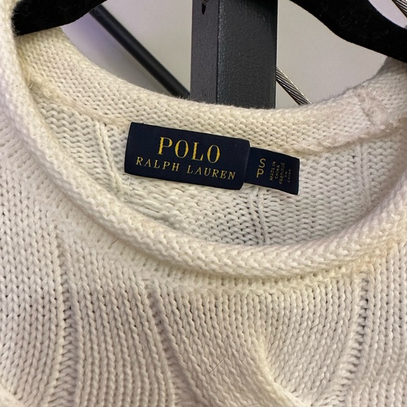 Polo Ralph Lauren Cable Knit Sweater Roll Neck Size S - Picture 5 of 5